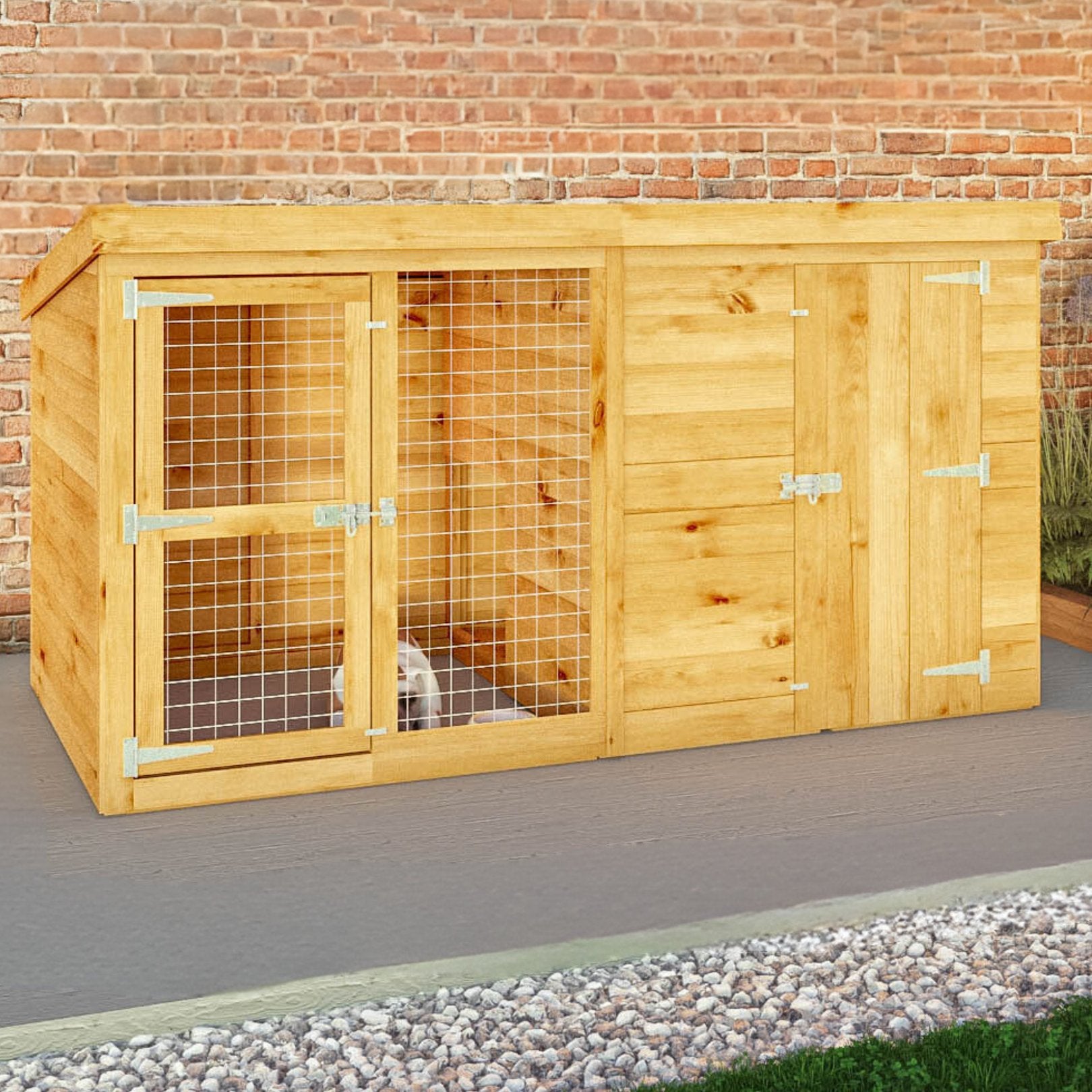 Mercia Berkshire Dog Kennel & Run (8x4) (SI-010-001-0002 - EAN 5029442093024)