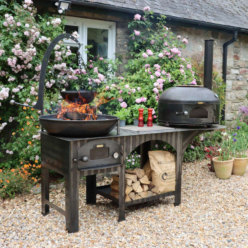 Firepits UK Complete Outdoor Kitchen with Dome Oven MKCOMPLDMVN