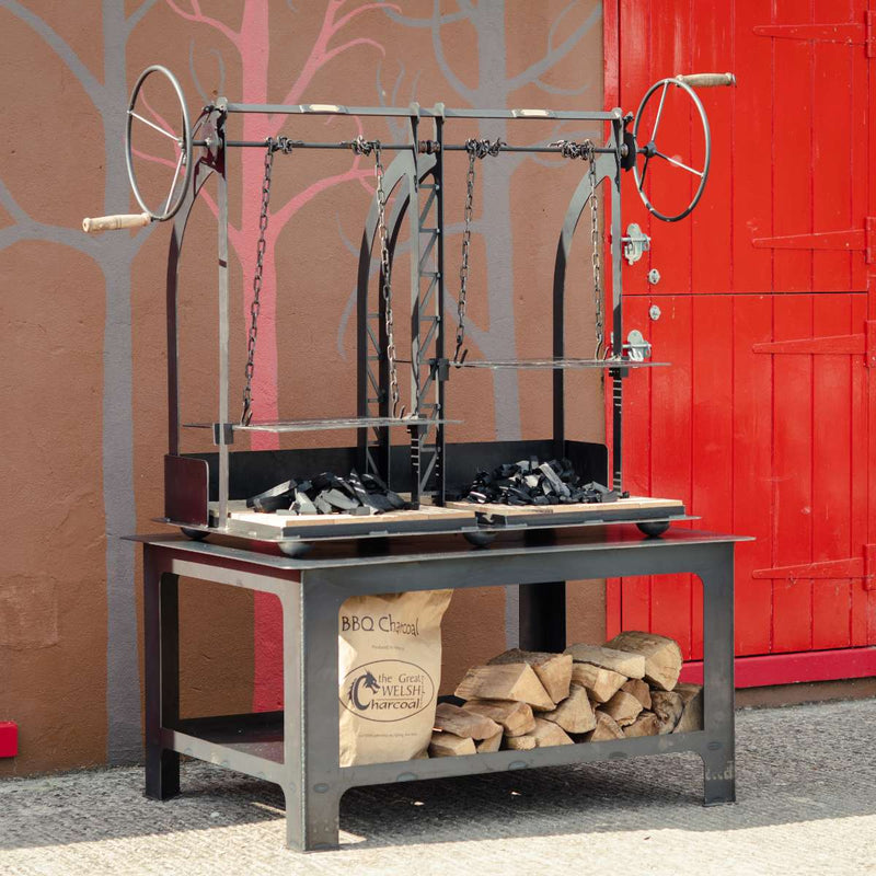 Firepits UK Katherine Wheel Dual BBQ DKWHL