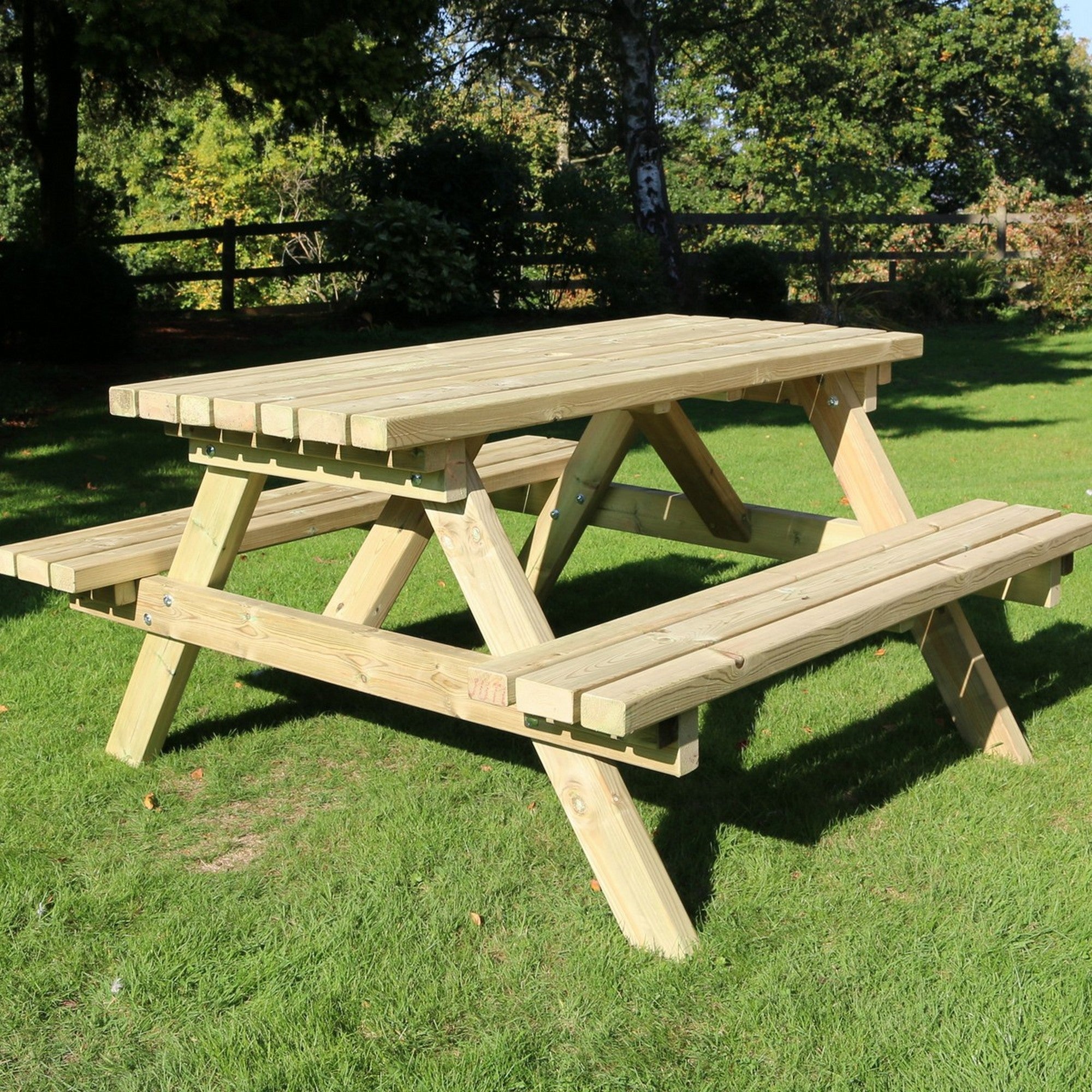 Churnet Valley Deluxe Picnic Table 1800 Length PT104 9145341341137