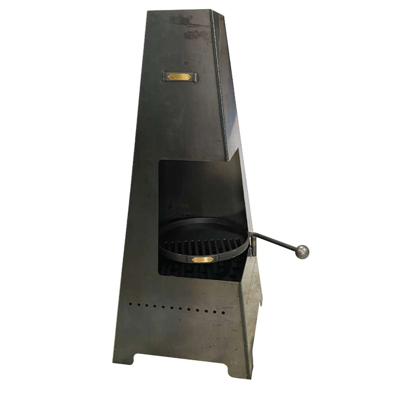 Firepits UK Piazza Chiminea with Swing Arm BBQ Rack PZZSWA