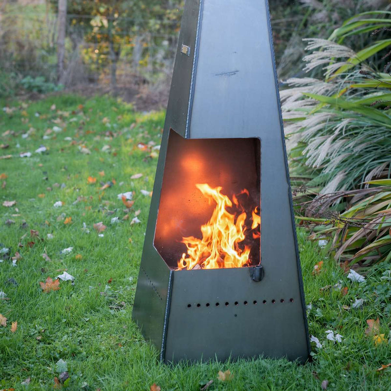 Firepits UK Piazza Chiminea with Swing Arm BBQ Rack PZZSWA