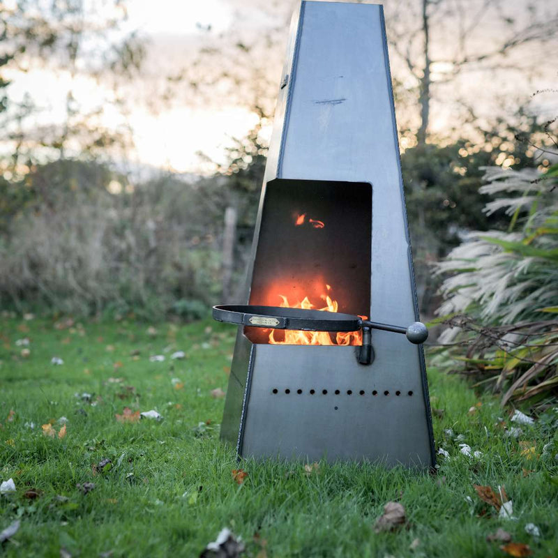 Firepits UK Piazza Chiminea with Swing Arm BBQ Rack PZZSWA