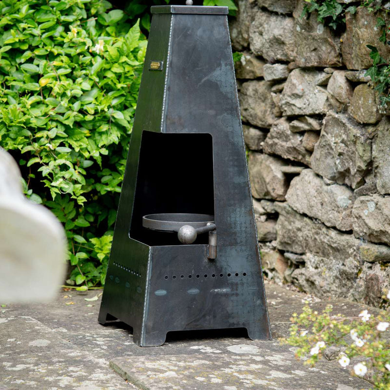 Firepits UK Piazza Junior Chiminea with Swing Arm BBQ Rack JPZZSWA