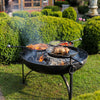 Firepits UK Plain Jane with Three Swing Arm BBQ Racks 90cm PLJ90SWA/3