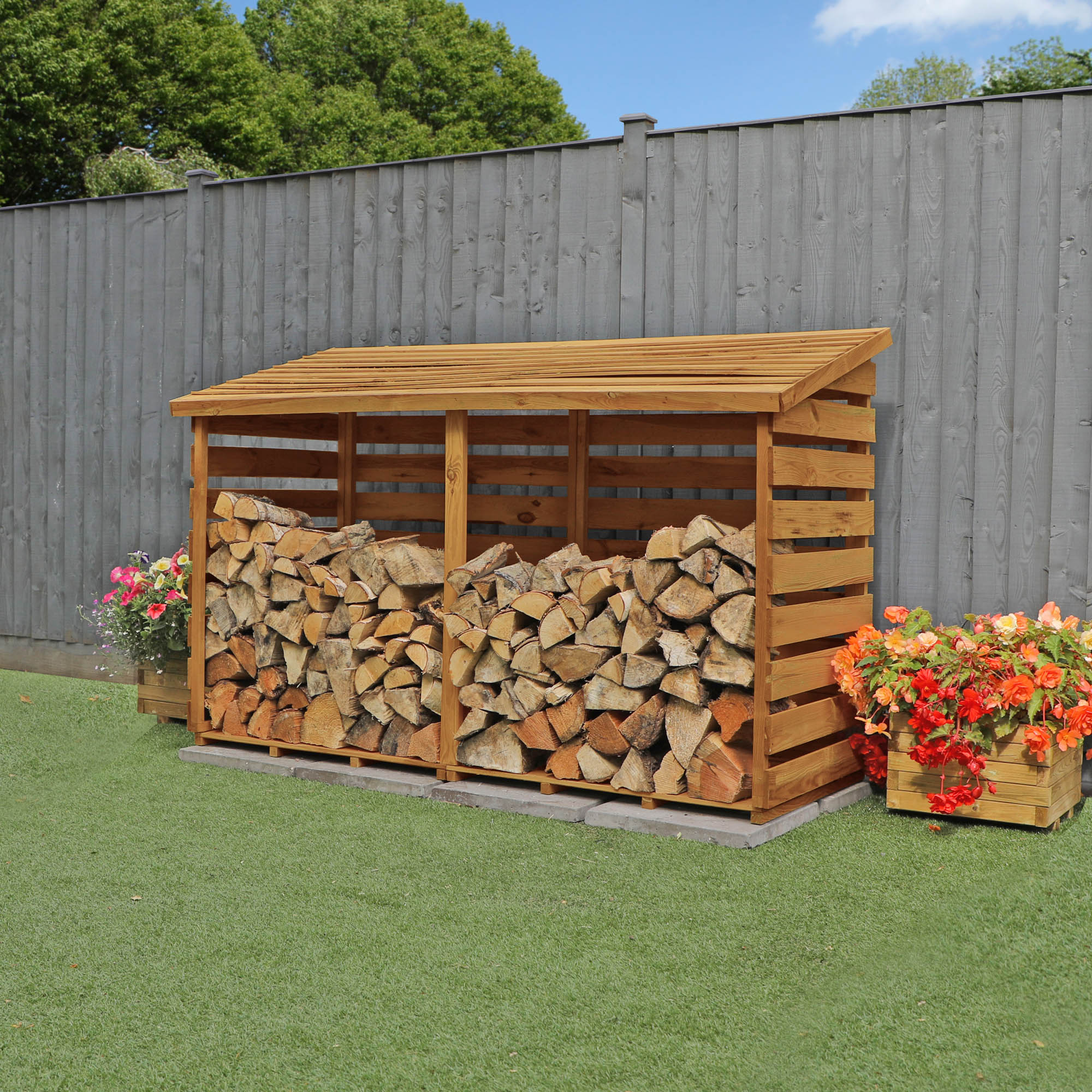 Mercia Pressure Treated Double Log Store (SI-001-002-0025 - EAN 5029442012629)