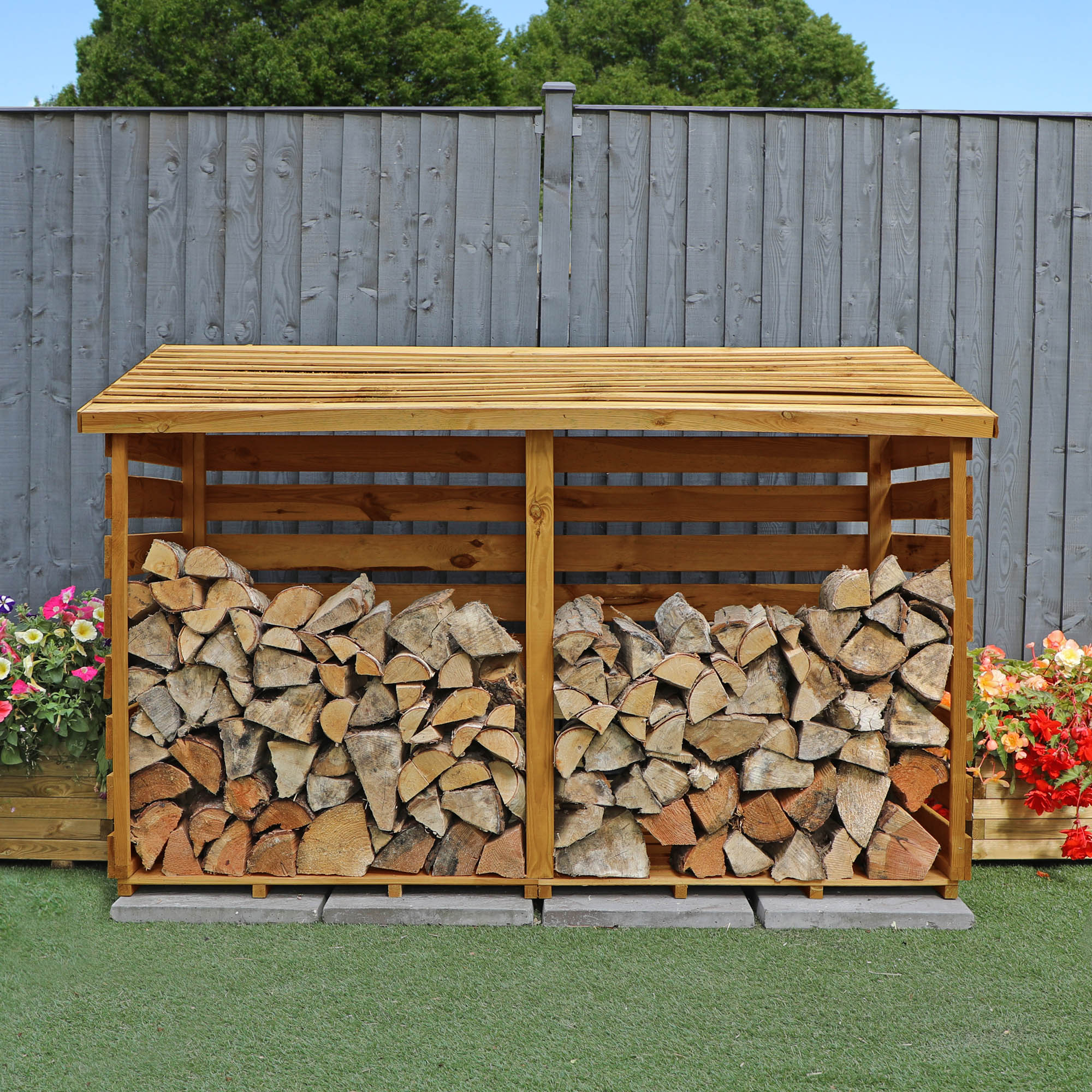 Mercia Pressure Treated Double Log Store (SI-001-002-0025 - EAN 5029442012629)