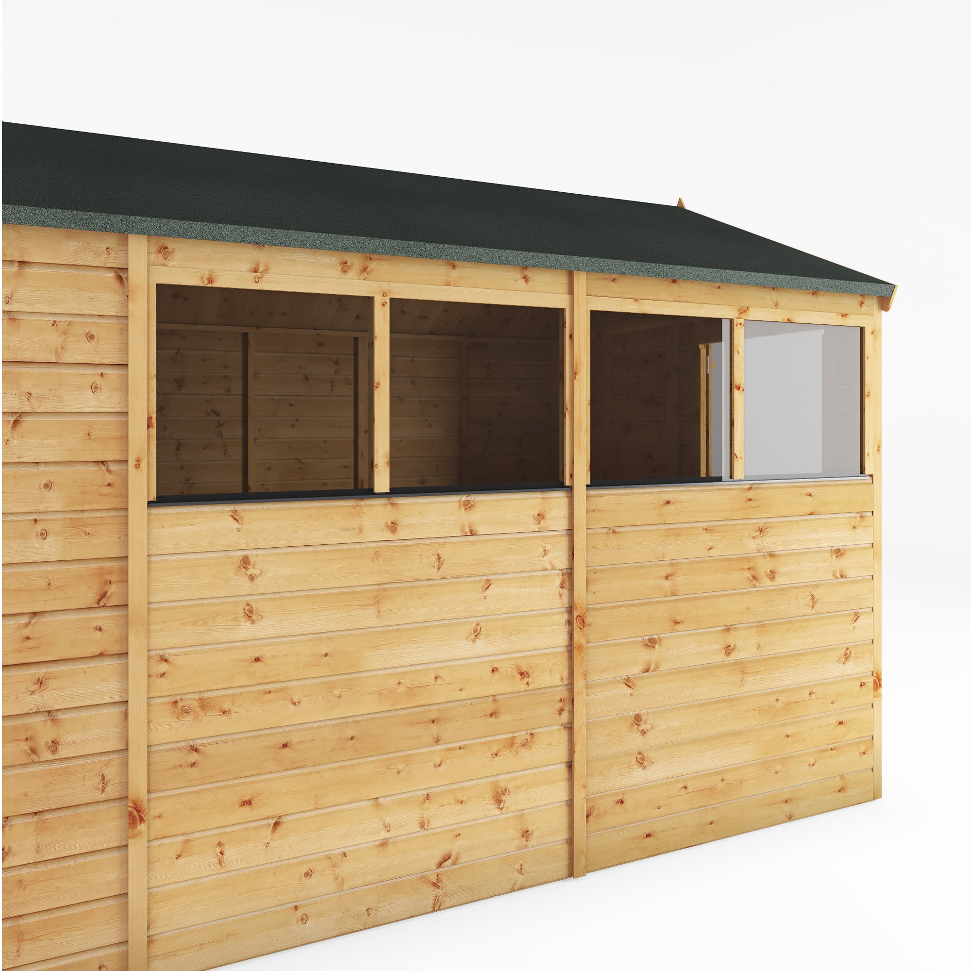 Mercia Shiplap Apex Shed (10x8) (SI-001-003-0166 - EAN 5029442006574)