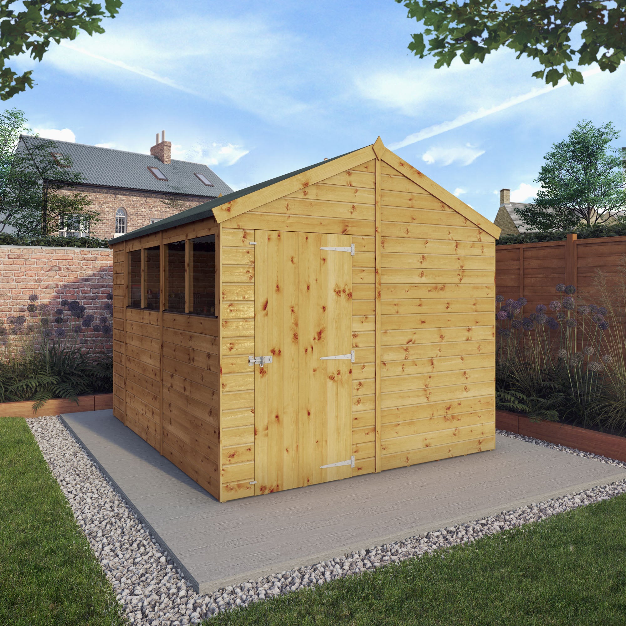 Mercia Shiplap Apex Shed (10x8) (SI-001-003-0166 - EAN 5029442006574)