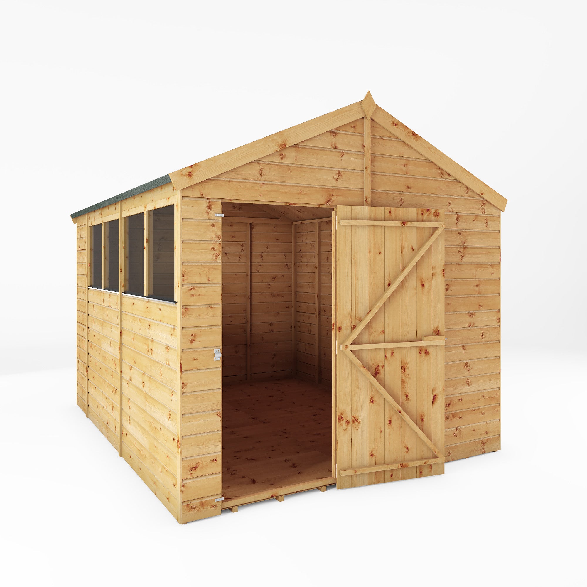 Mercia Shiplap Apex Shed (10x8) (SI-001-003-0166 - EAN 5029442006574)