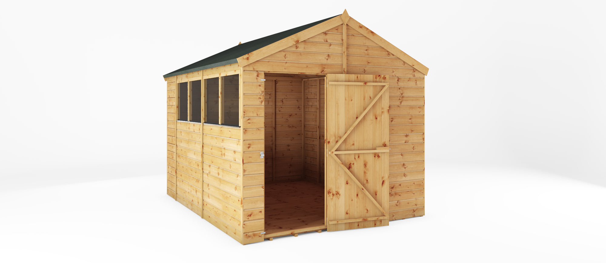 Mercia Shiplap Apex Shed (10x8) (SI-001-003-0166 - EAN 5029442006574)