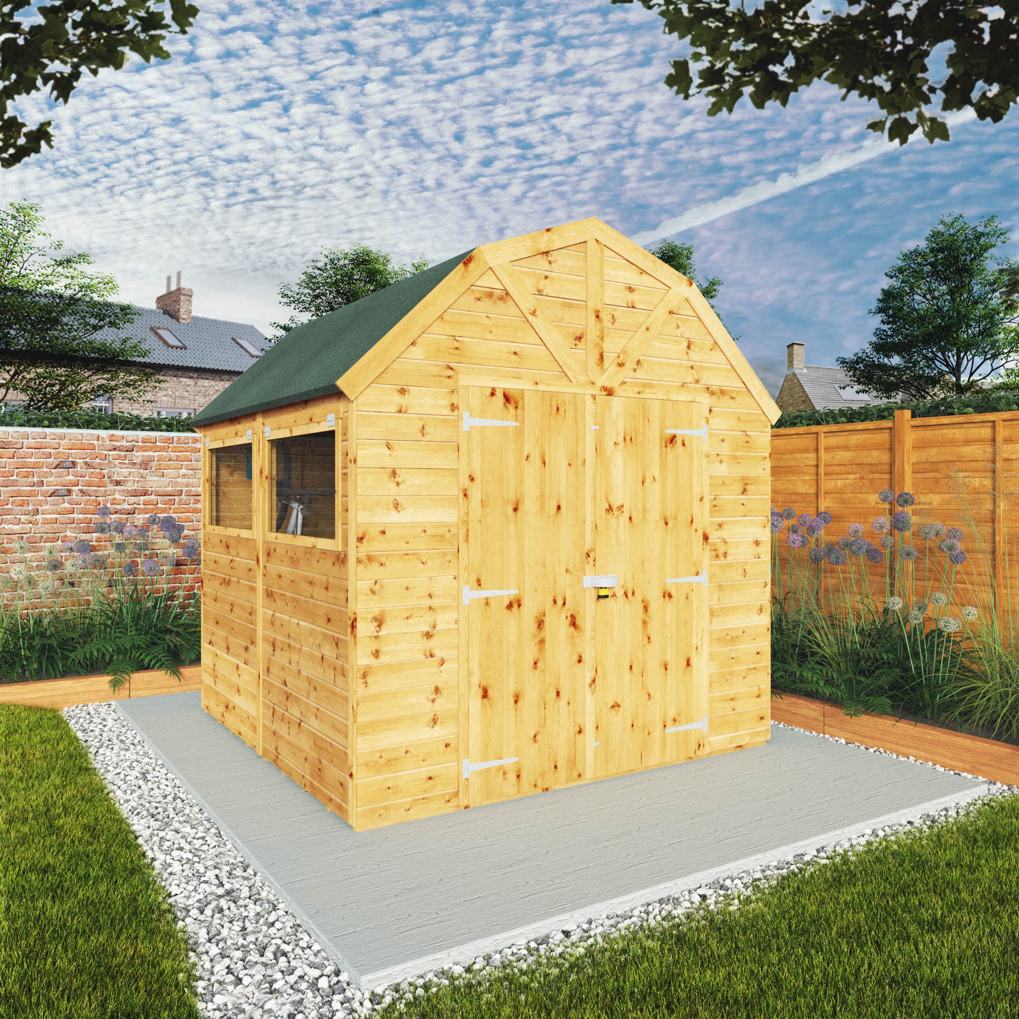 Mercia Premium Shiplap Dutch Barn Shed (8x8) (SI-001-004-0121 - EAN 5029442006161)