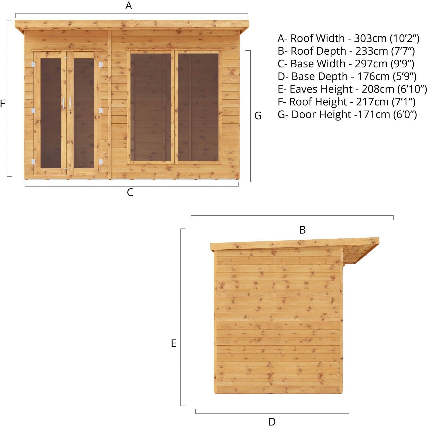 Mercia Maine Summerhouse (10x6) (SI-003-001-0081 - EAN 5029442002552)