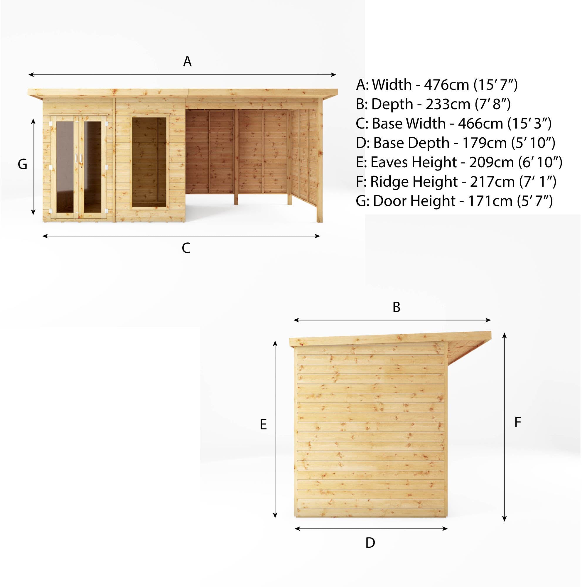 Mercia Maine Summerhouse with Patio Area (16x6) (SI-003-001-0090 - EAN 5029442008714)