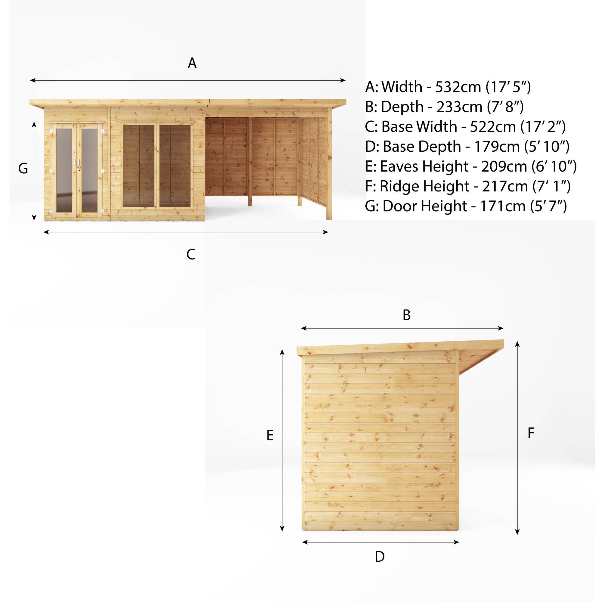 Mercia Maine Summerhouse with Patio Area (18x6) (SI-003-001-0091 - EAN 5029442008738)