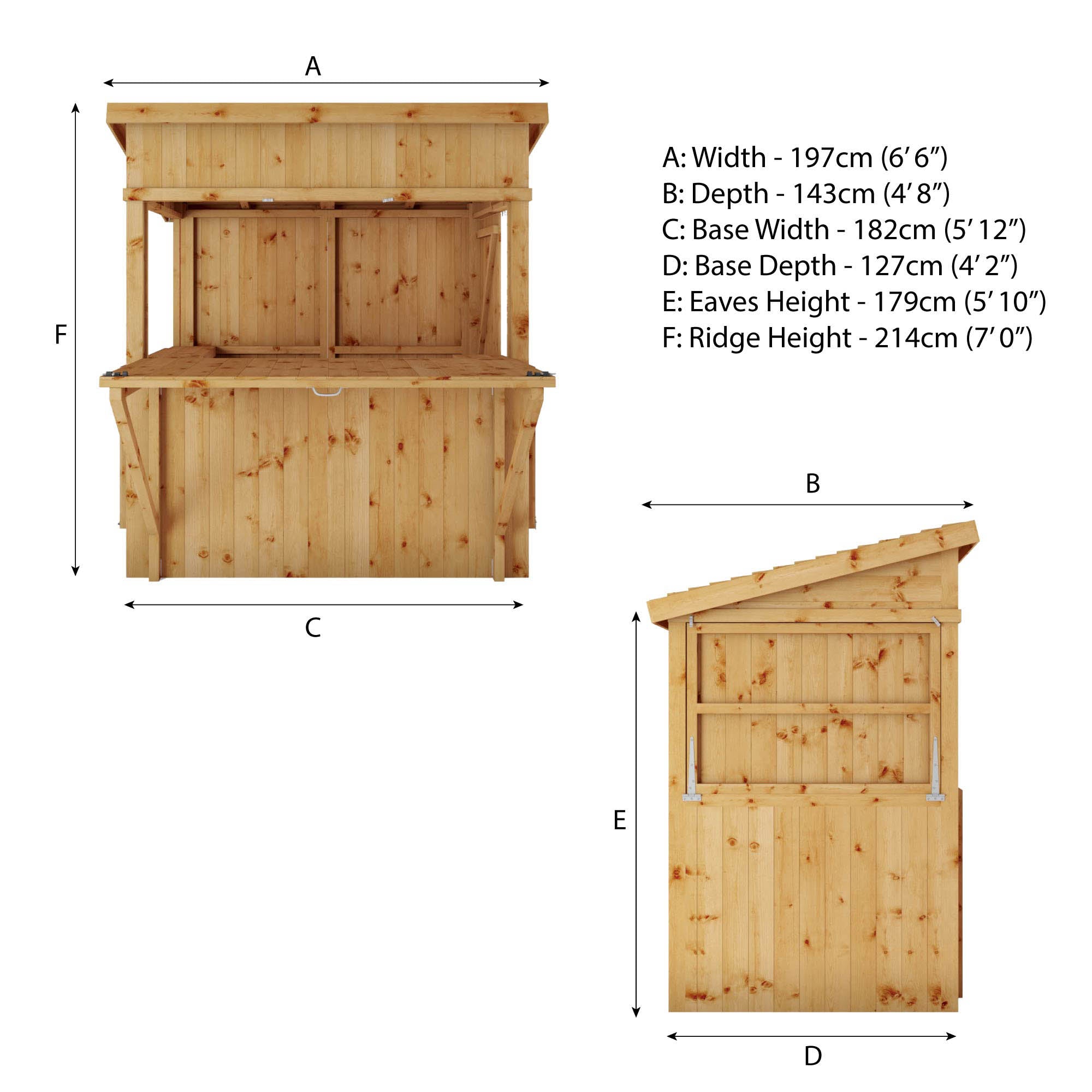 Mercia Pressure Treated Garden Bar + Shutter Pack (6x4) (SI-003-001-0094 - EAN 5029442007250)