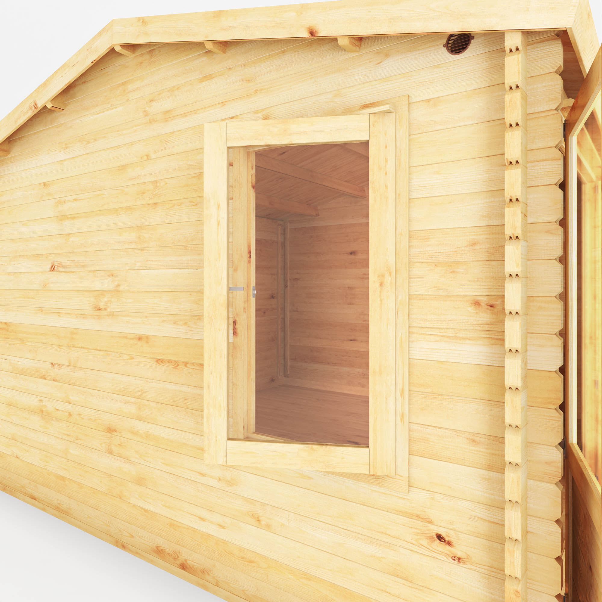 Mercia 34mm Home Office Elite With Side Shed (17x13) (5.1m x 4m) (SI-006-003-0105 EAN 5029442019536)
