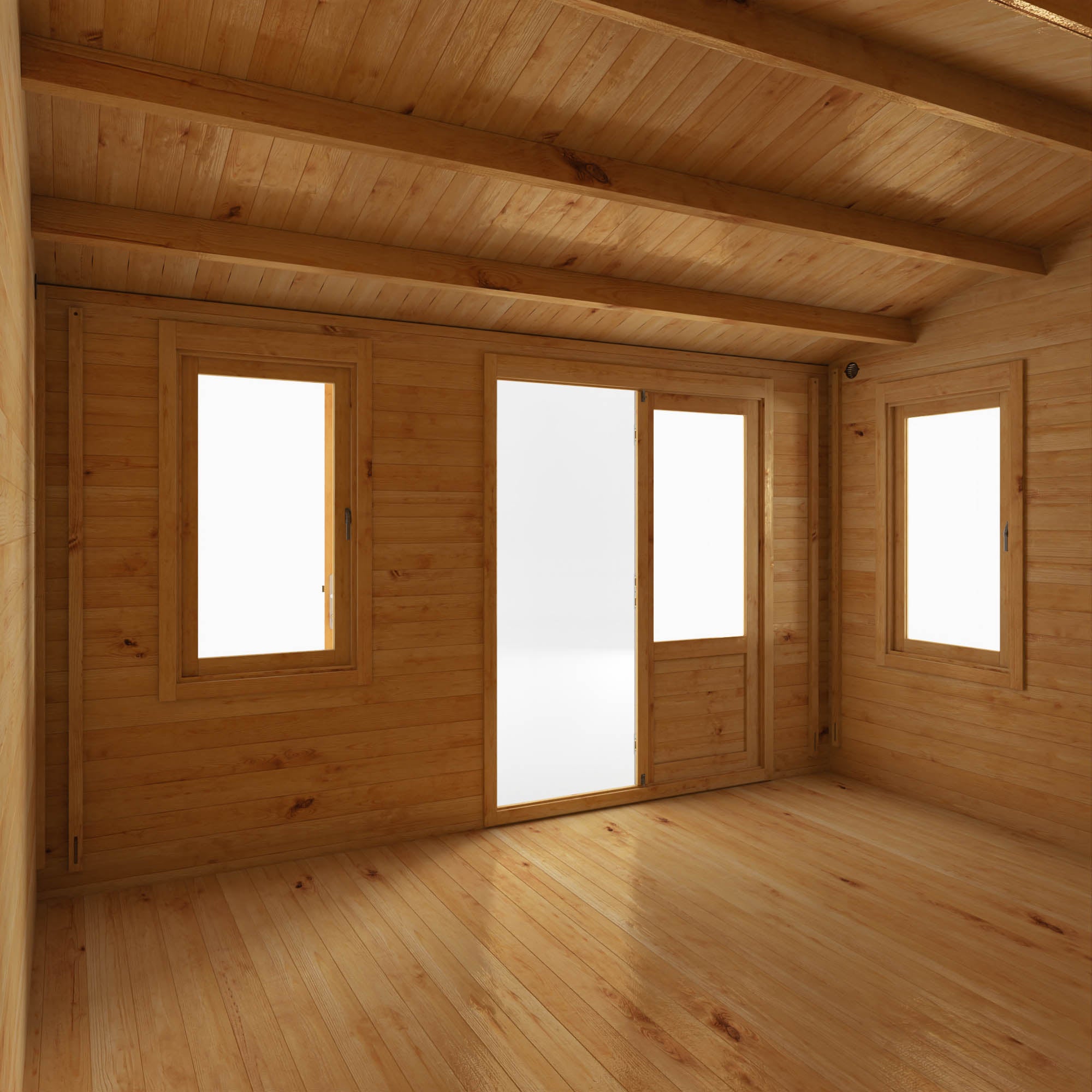 Mercia 34mm Home Office Elite With Side Shed (17x13) (5.1m x 4m) (SI-006-003-0105 EAN 5029442019536)