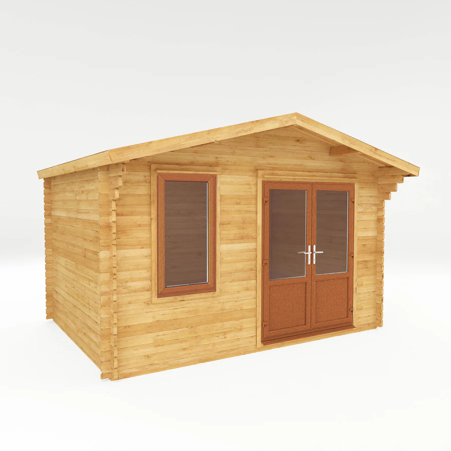 Mercia 44mm Retreat Log Cabin (13x10) (4m x 3m) (SI-006-042-0019 EAN 5029442019086)