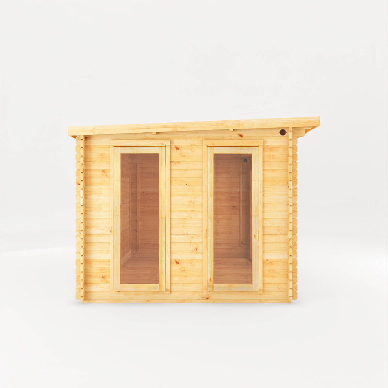 Mercia 44mm Studio Pent Log Cabin With Slatted Area (23x10) (7m x 3m) (SI-006-004-0098 EAN 5029442014852)