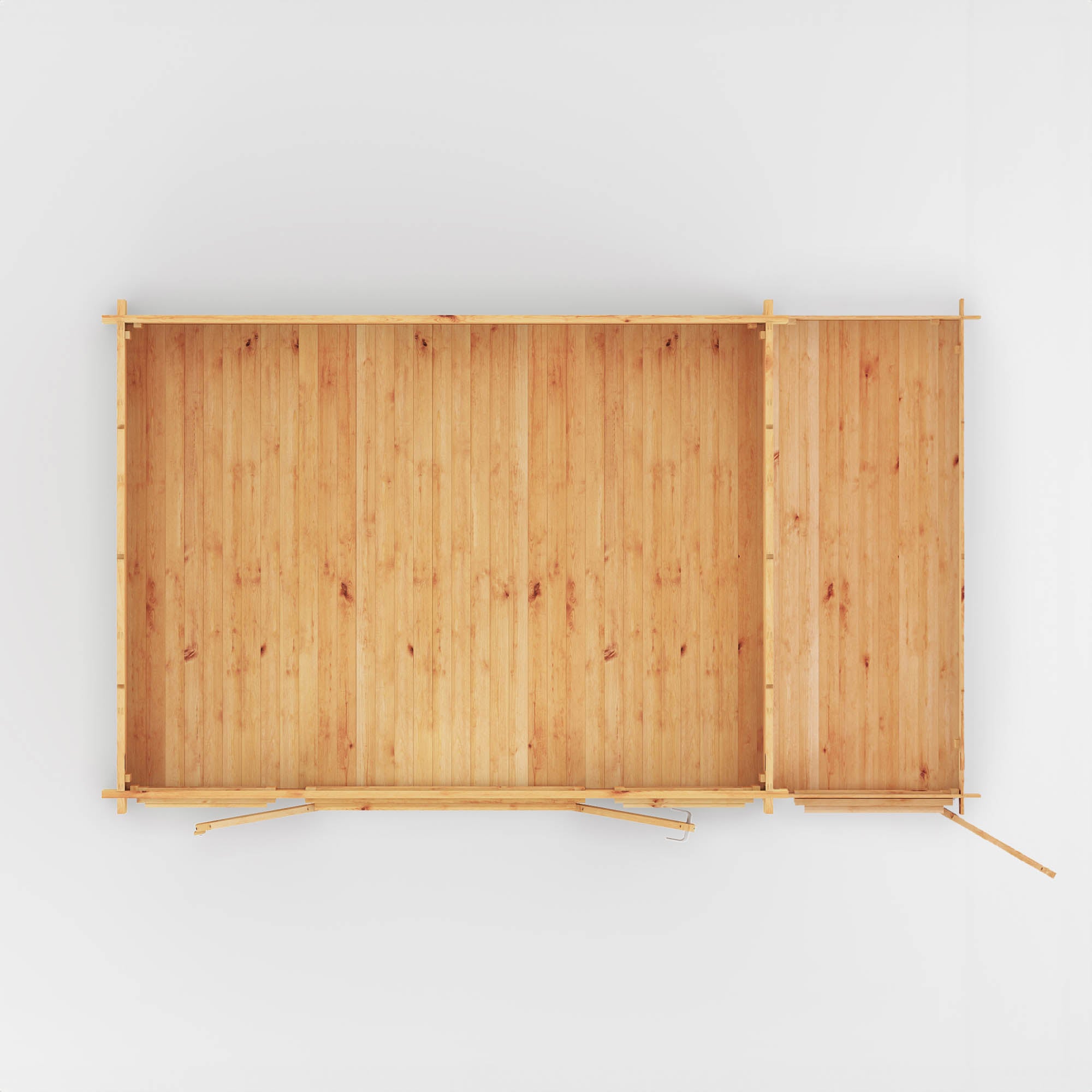 Mercia 44mm Home Office Studio With Side Shed (17x10) (5.1m x 3m) (SI-006-004-0106 EAN 5029442019697)