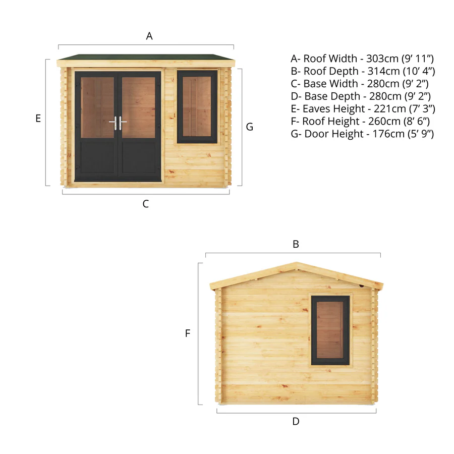 Mercia 44mm Home Office Elite (10x10) (3m x 3m) (SI-006-040-0009 EAN 5029442019390)