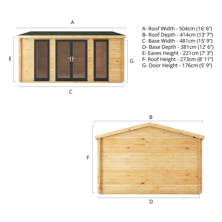 Mercia 44mm Home Office Studio (16x13) (5m x 4m) (SI-006-040-0013 EAN 5029442019666)