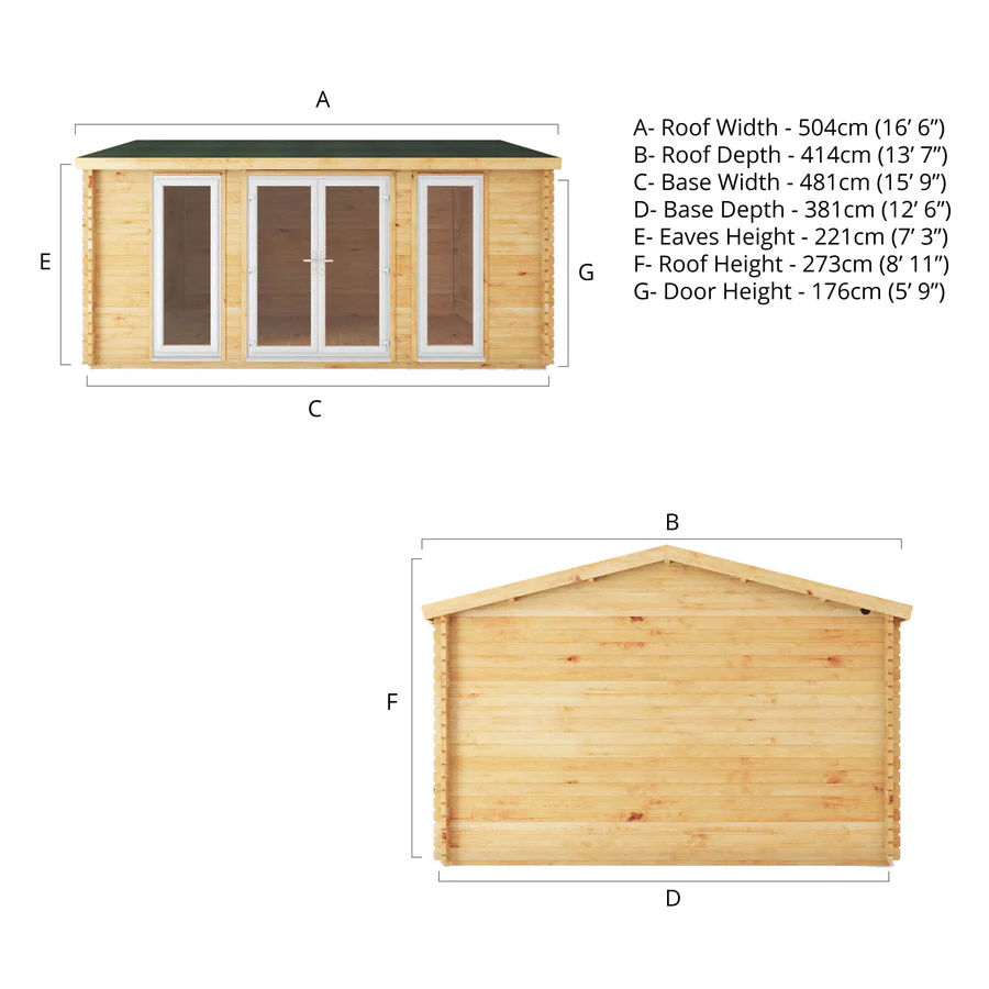 Mercia 44mm Home Office Studio (16x13) (5m x 4m) (SI-006-041-0013 EAN 5029442019642)