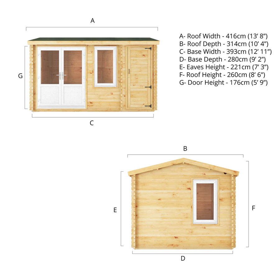 Mercia 44mm Home Office Elite (13x10) (4.1m x 3m) (SI-006-041-0026 EAN 5029442019505)