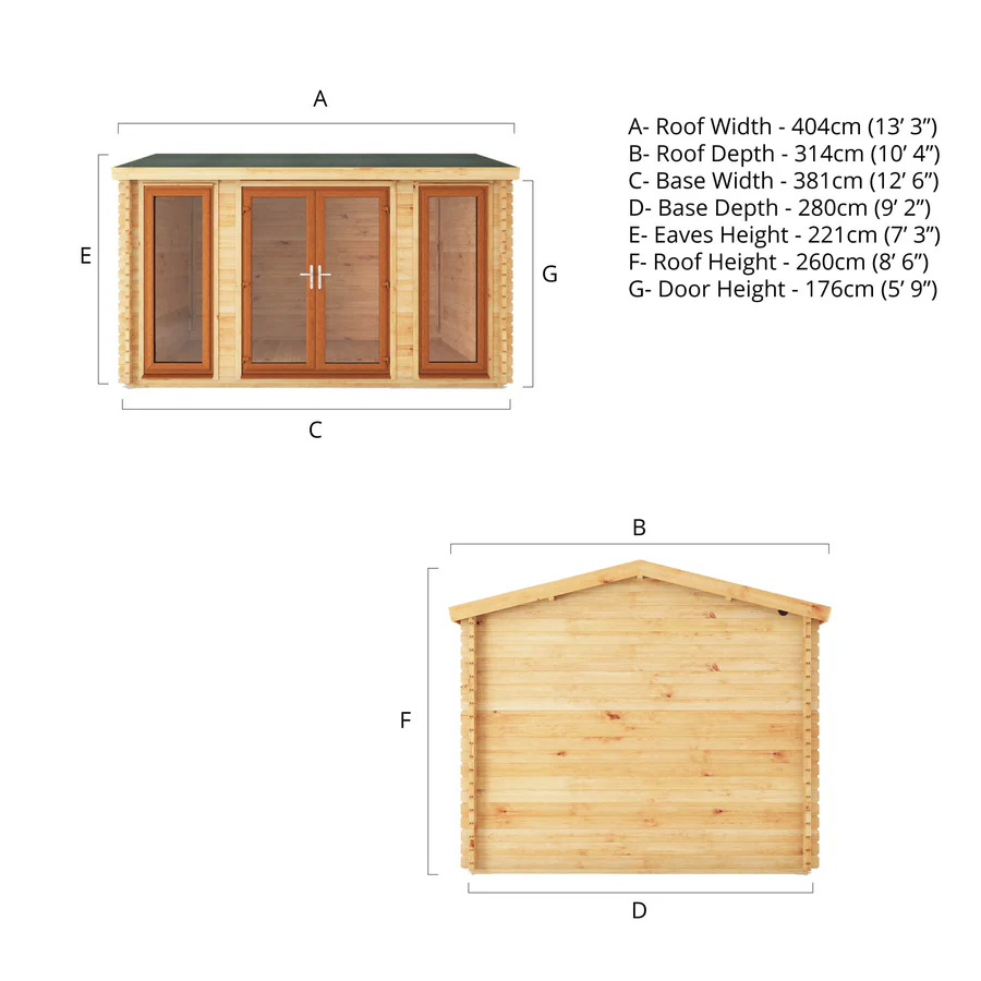 Mercia 44mm Home Office Studio (13x10) (4m x 3m) (SI-006-042-0010 EAN 5029442019598)