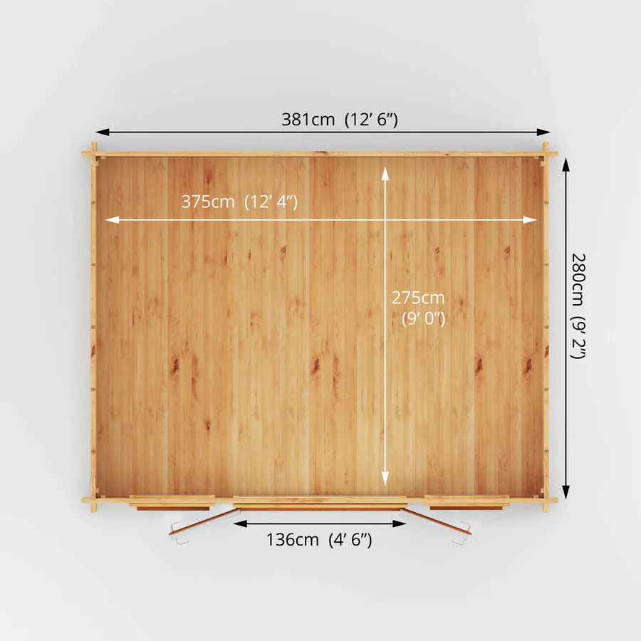 Mercia 44mm Home Office Studio (15x11) (4.5m x 3.5m) (SI-006-042-0012 EAN 5029442019628)