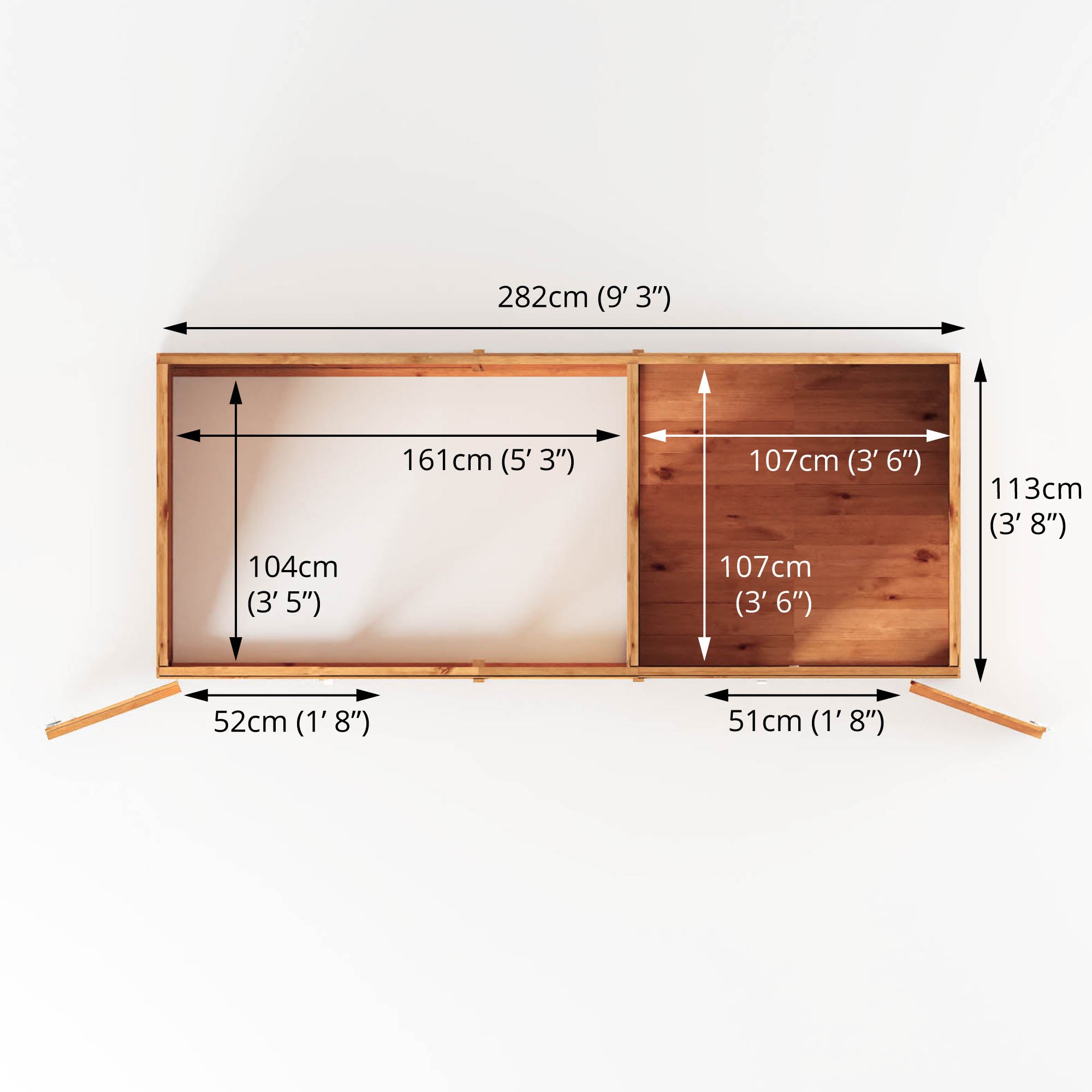 Mercia Berkshire Dog Kennel & Run (10x4) (SI-010-001-0003 - EAN 5029442093031)