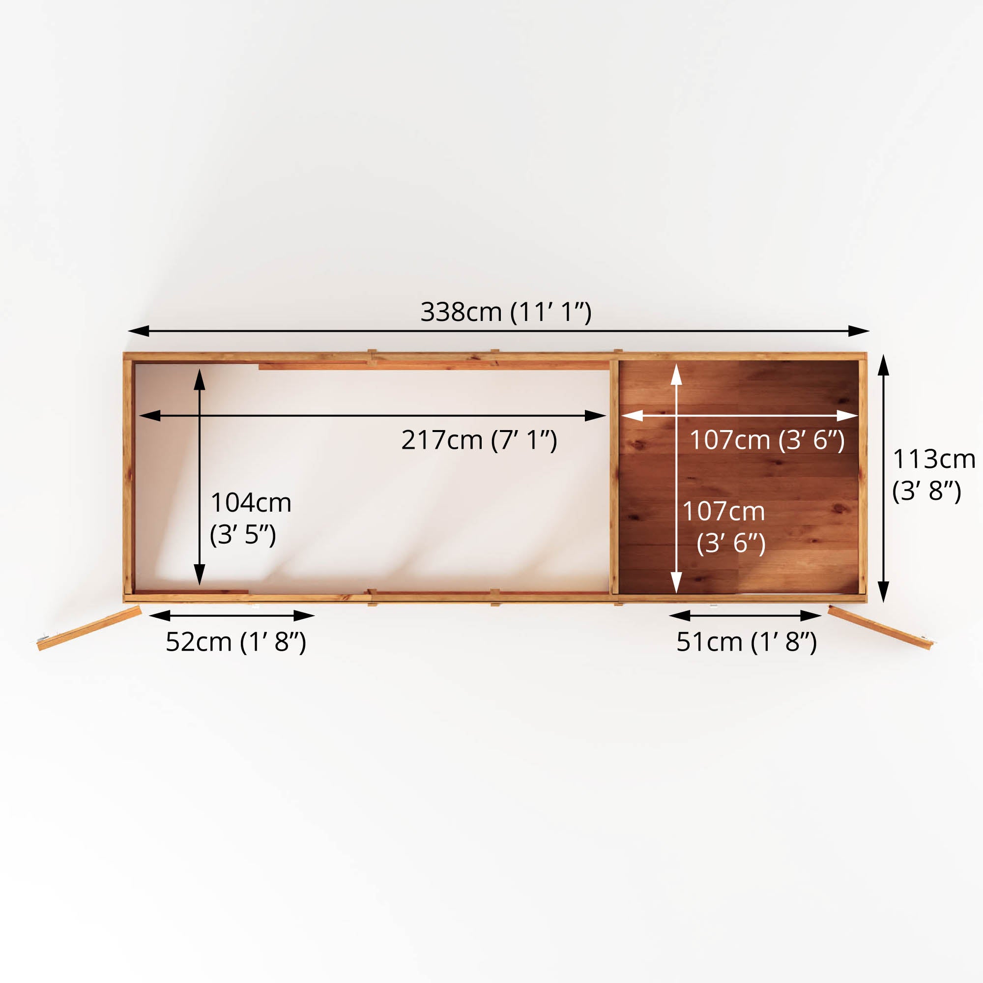 Mercia Berkshire Dog Kennel & Run (12x4) (SI-010-001-0004 - EAN 5029442093048)