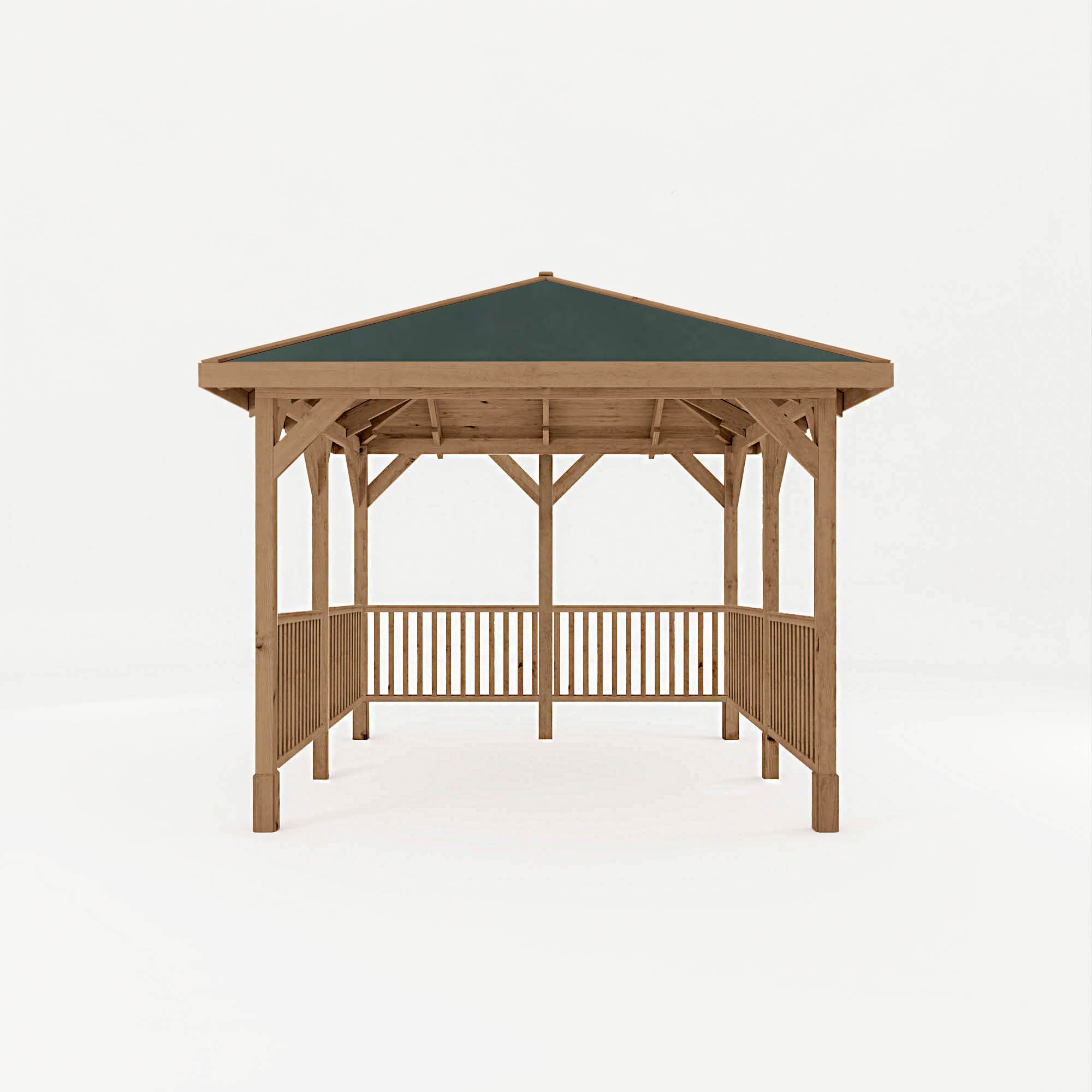 Mercia Sutton Gazebo with Framed Rails (3m x 3m) (SI-012-002-0010 - EAN 5029442020013)