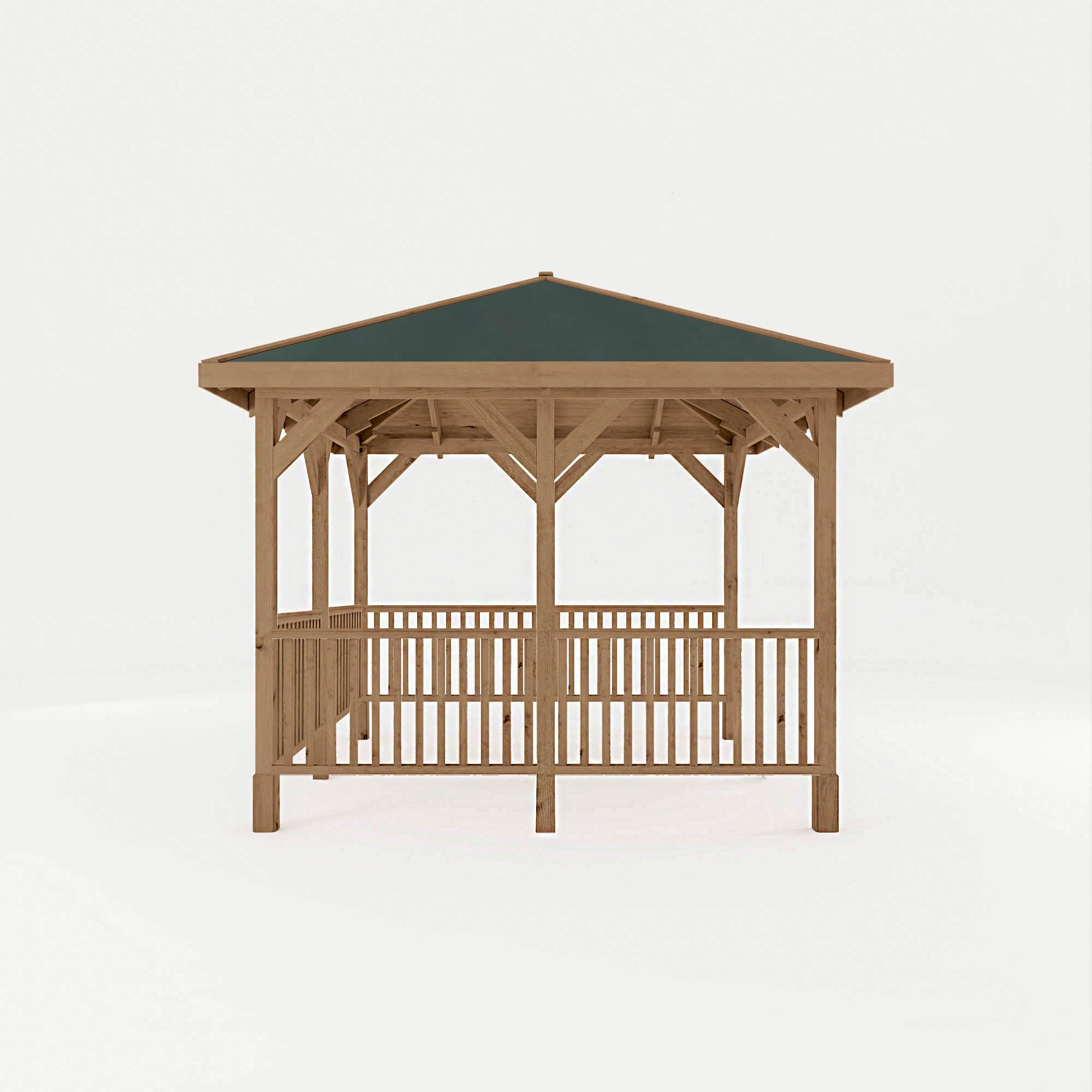 Mercia Sutton Gazebo with Framed Rails (3m x 3m) (SI-012-002-0010 - EAN 5029442020013)