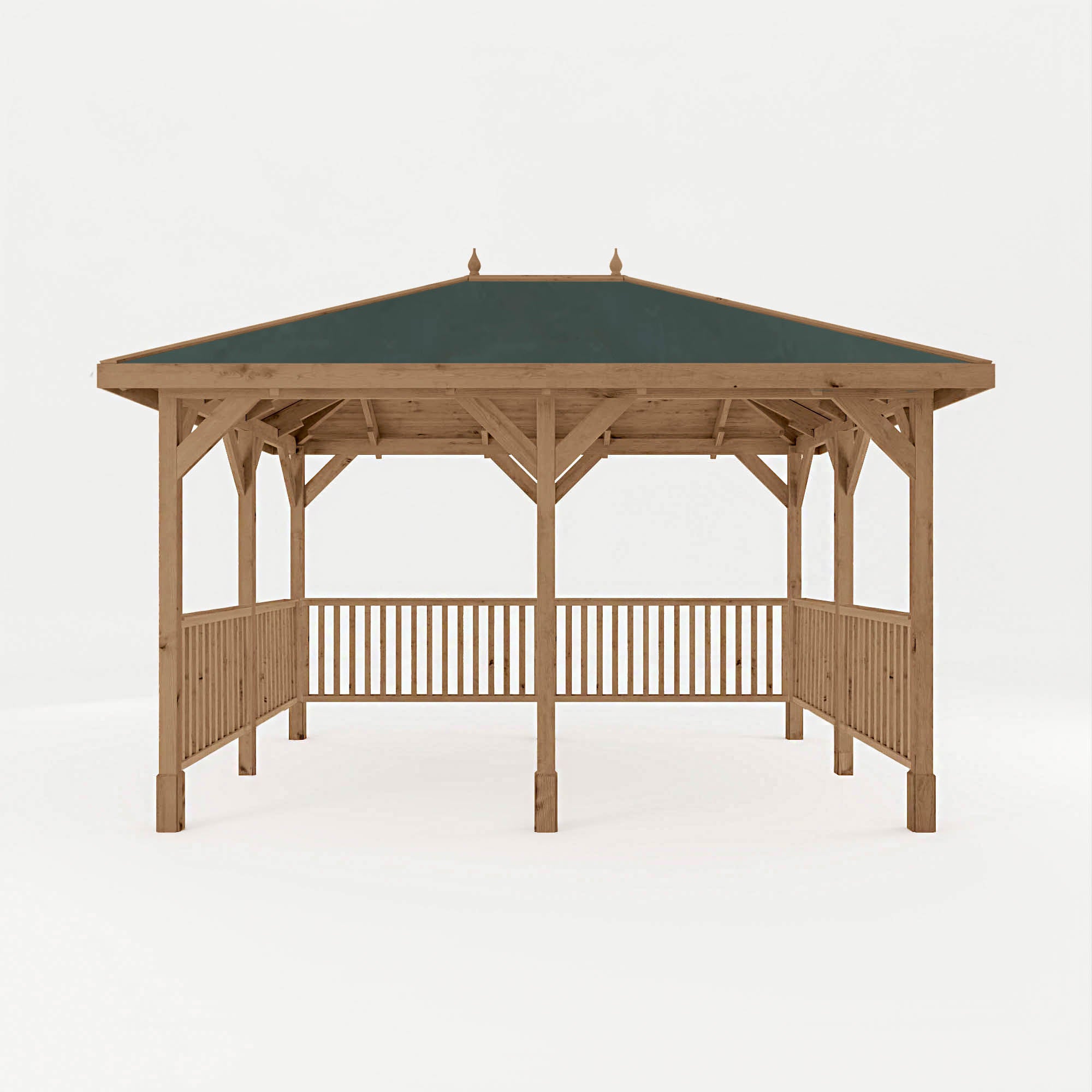 Mercia Sutton Gazebo with Framed Rails (4m x 3m) (SI-012-002-0013 - EAN 5029442020044)