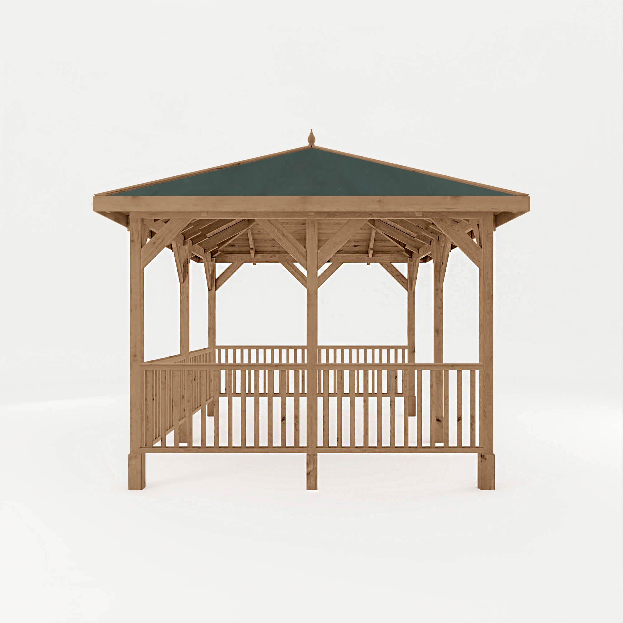 Mercia Sutton Gazebo with Framed Rails (4m x 3m) (SI-012-002-0013 - EAN 5029442020044)