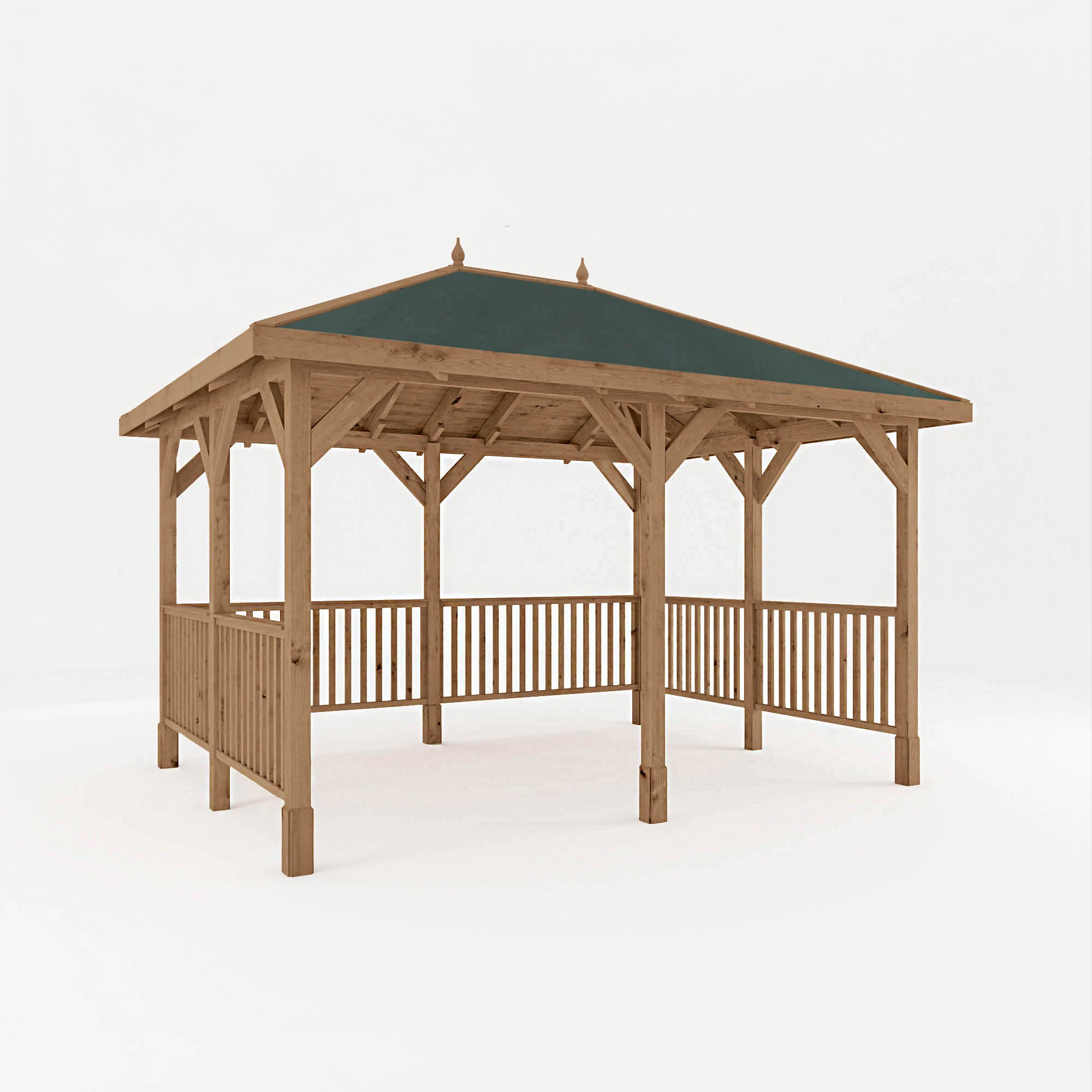 Mercia Sutton Gazebo with Framed Rails (4m x 3m) (SI-012-002-0013 - EAN 5029442020044)