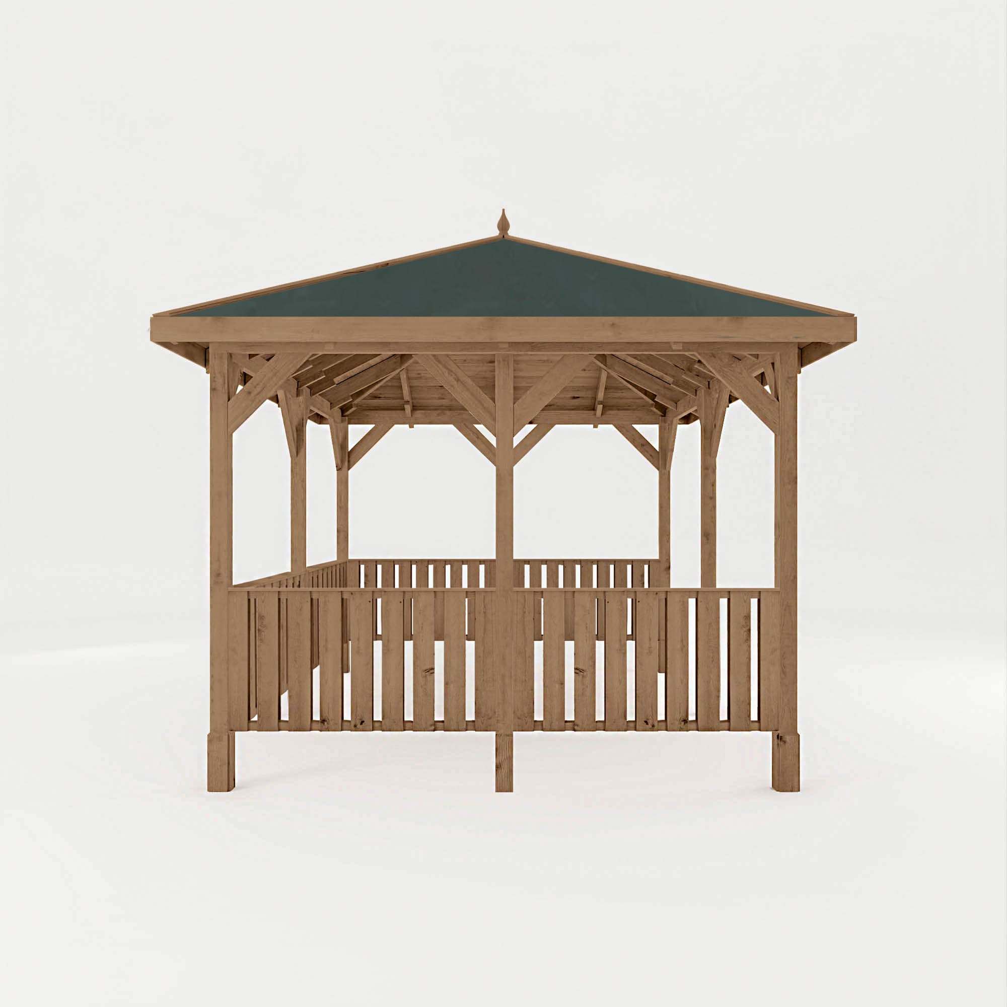 Mercia Thorpe Gazebo with Vertical Rails (3m x 4m) (SI-012-002-0014 - EAN 5029442020051)