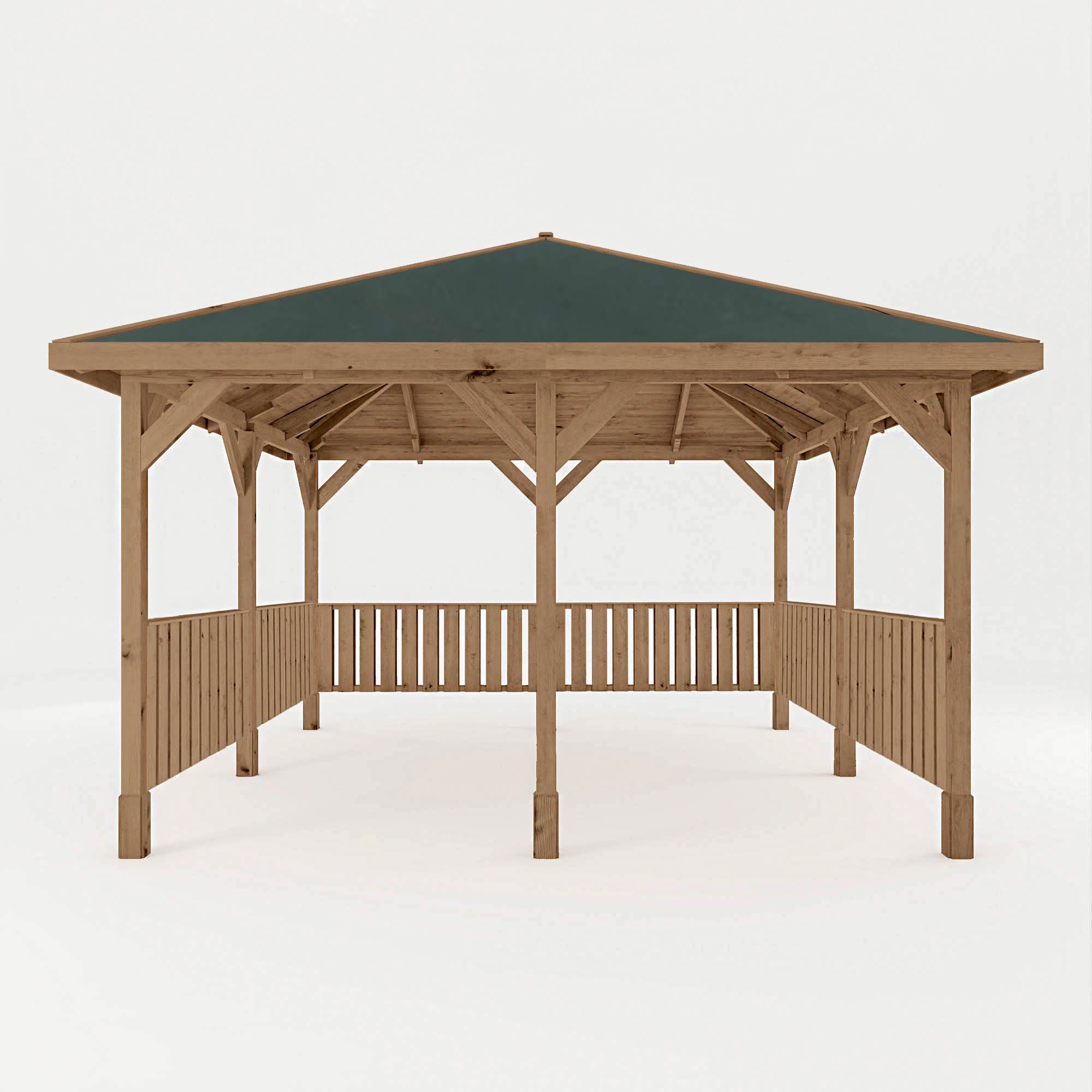 Mercia Thorpe 4m x 4m Gazebo with Vertical Rails (4m x 4m) (SI-012-002-0017 - EAN 5029442020082)