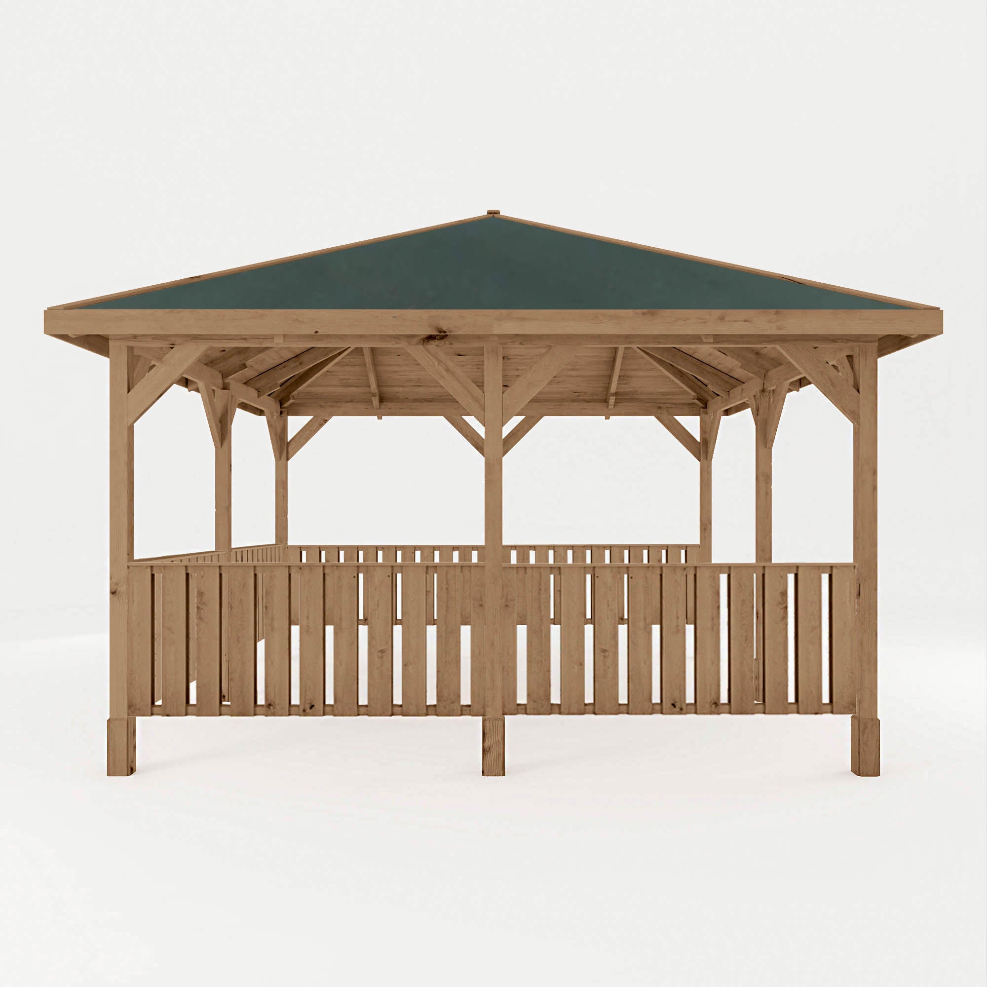 Mercia Thorpe 4m x 4m Gazebo with Vertical Rails (4m x 4m) (SI-012-002-0017 - EAN 5029442020082)