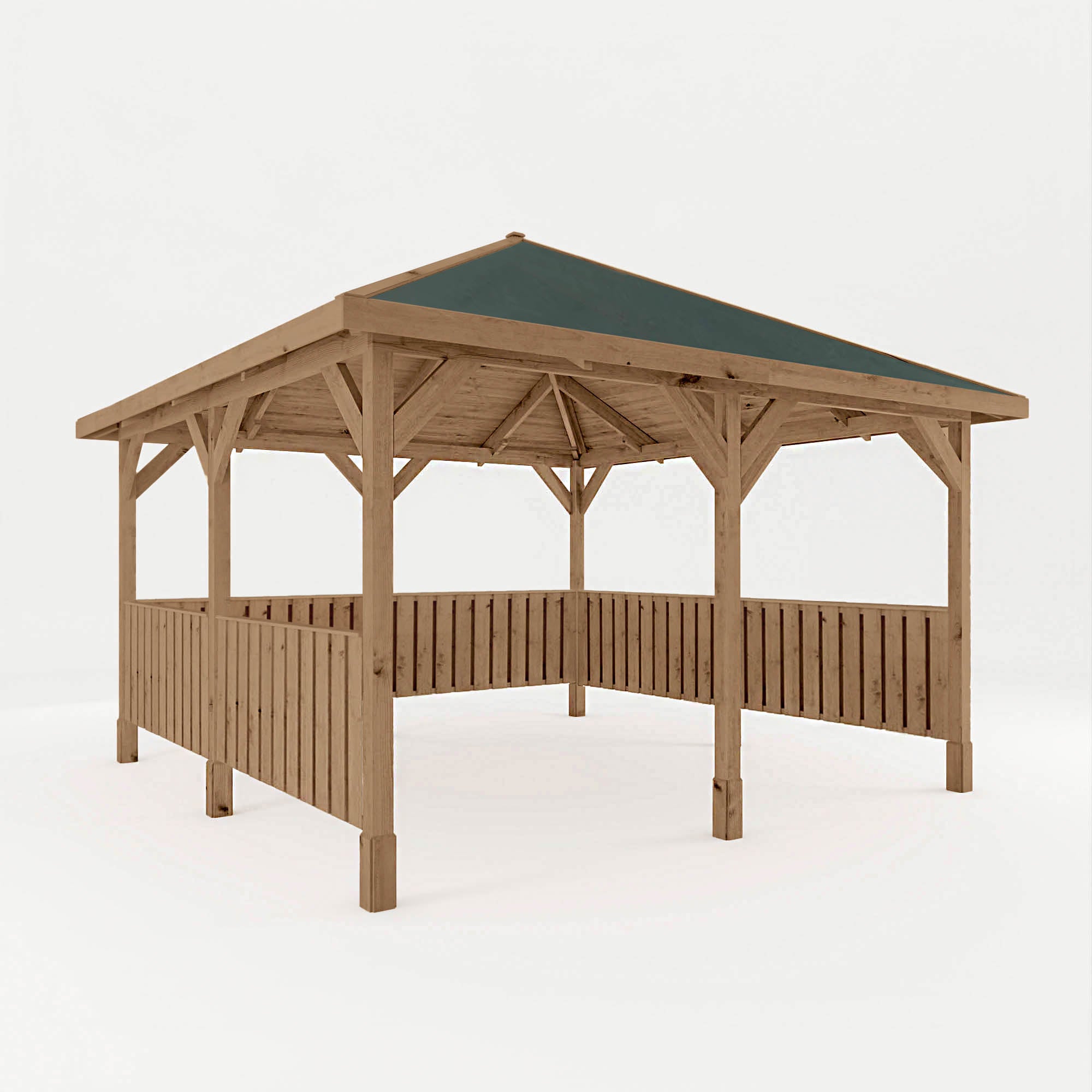 Mercia Thorpe 4m x 4m Gazebo with Vertical Rails (4m x 4m) (SI-012-002-0017 - EAN 5029442020082)