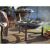 Firepits UK Saturn with Swing Arm BBQ Rack 60cm Fire Pit Collection (up to 6 people) SAT60SWA
