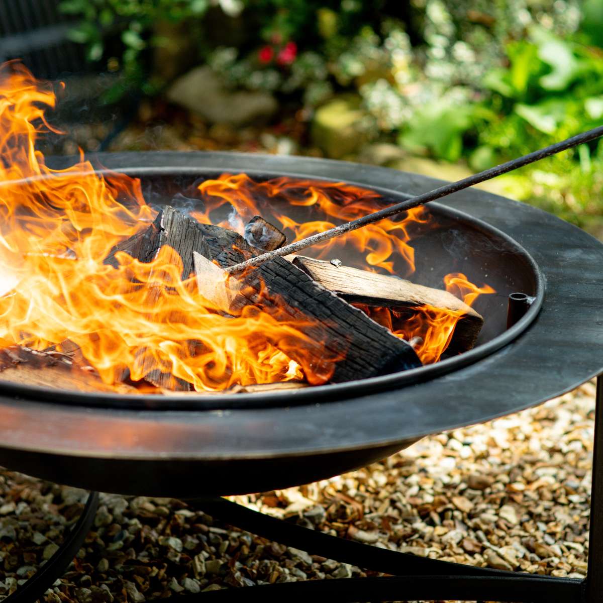 Firepits UK Saturn with Swing Arm BBQ Rack Fire Pit Collection