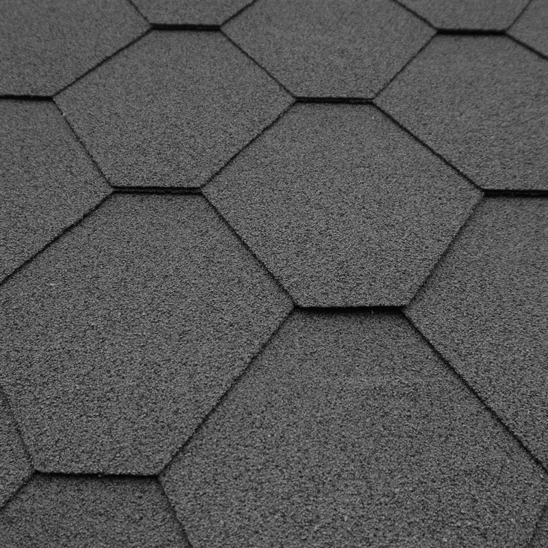 Mercia Log Cabin Shingles - Hex - Charcoal (Per pack) (ESDXL30ACC046 - EAN 5029442081267)