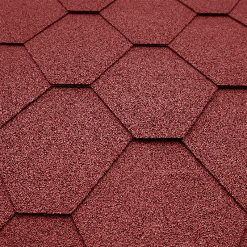 Mercia Log Cabin Shingles - Hex - Red (Per pack) (ESDXL30ACC045 - EAN 5029442081250)