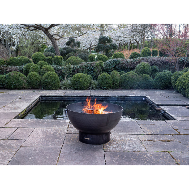Firepits UK Solex with Swing Arm BBQ Rack 82cm Fire Pit Collection (up to 10 people) SOL82SWA