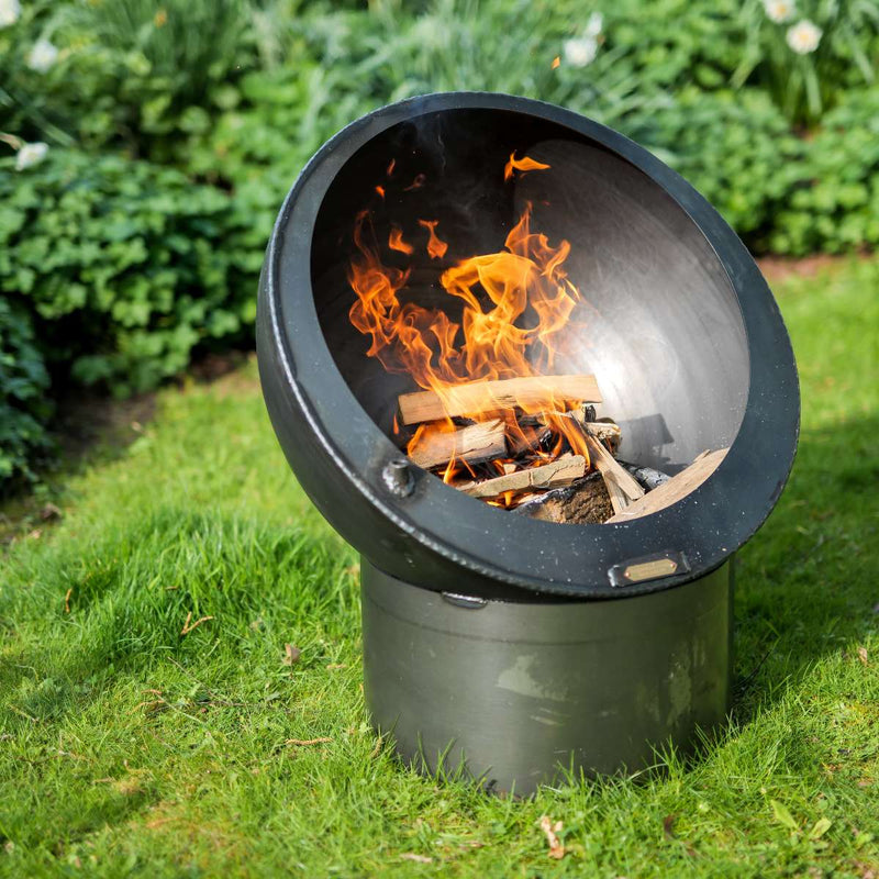 Firepits UK Tilted Sphere with Swing Arm BBQ Rack 70cm TS70SWA