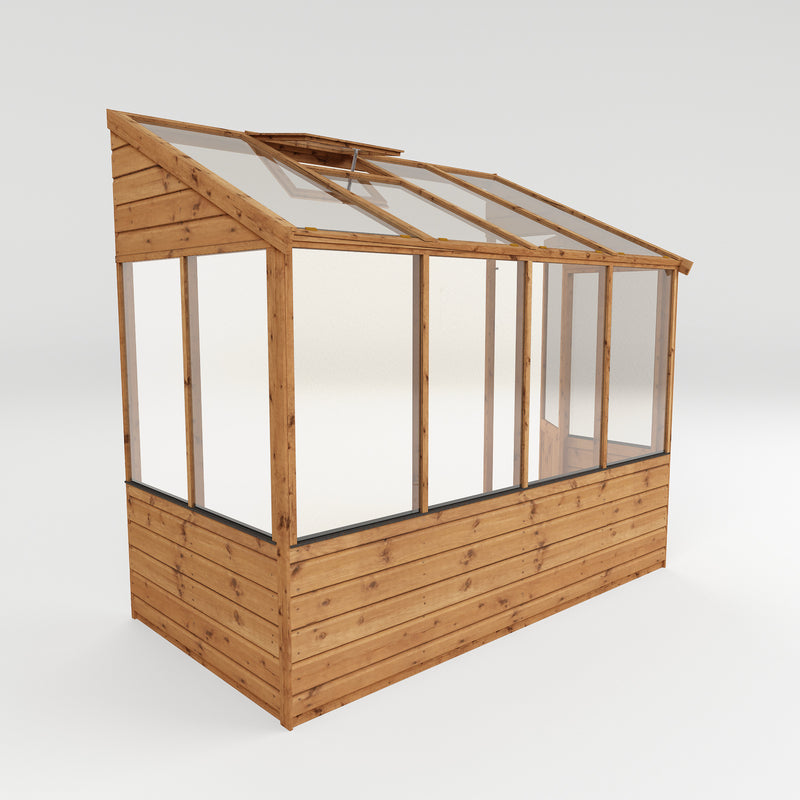 Mercia Traditional Lean-to Wooden Greenhouse (8x4) (SI-004-001-0027 - EAN 5029442091167)