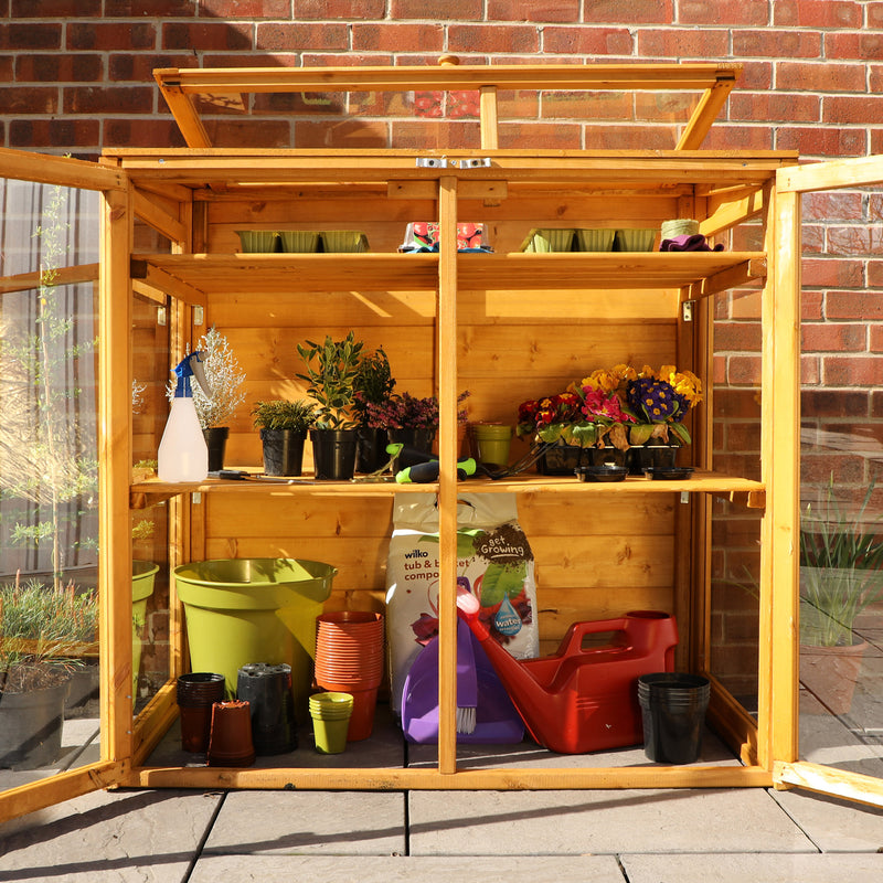 Mercia Mini Wooden Greenhouse (4x2) (SI-004-001-0028 - EAN 5029442092782)